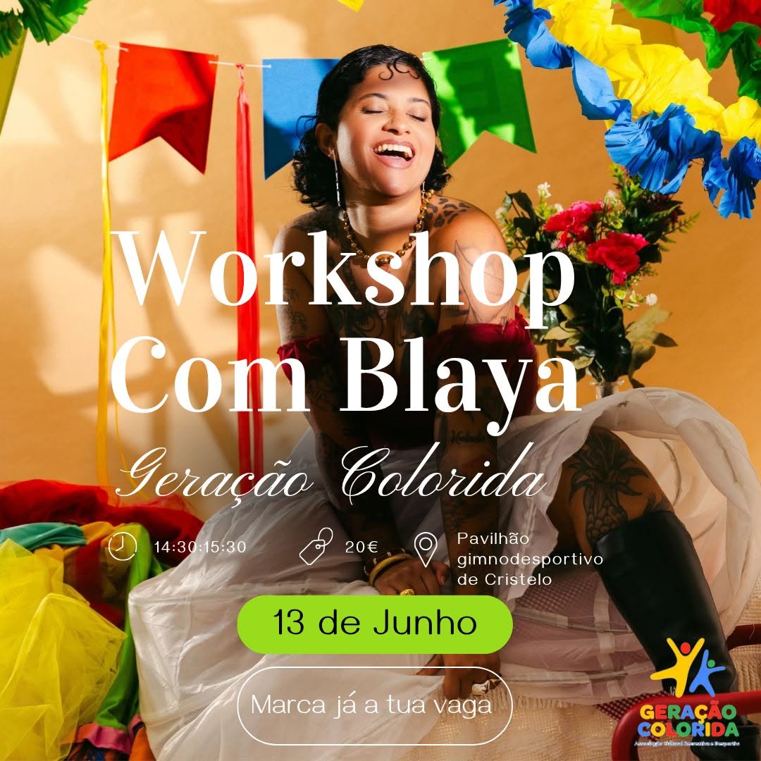 WORKSHOP COM BLAYA I ASSOCIA&Ccedil;&Atilde;O GERA&Ccedil;&Atilde;O COLORIDA